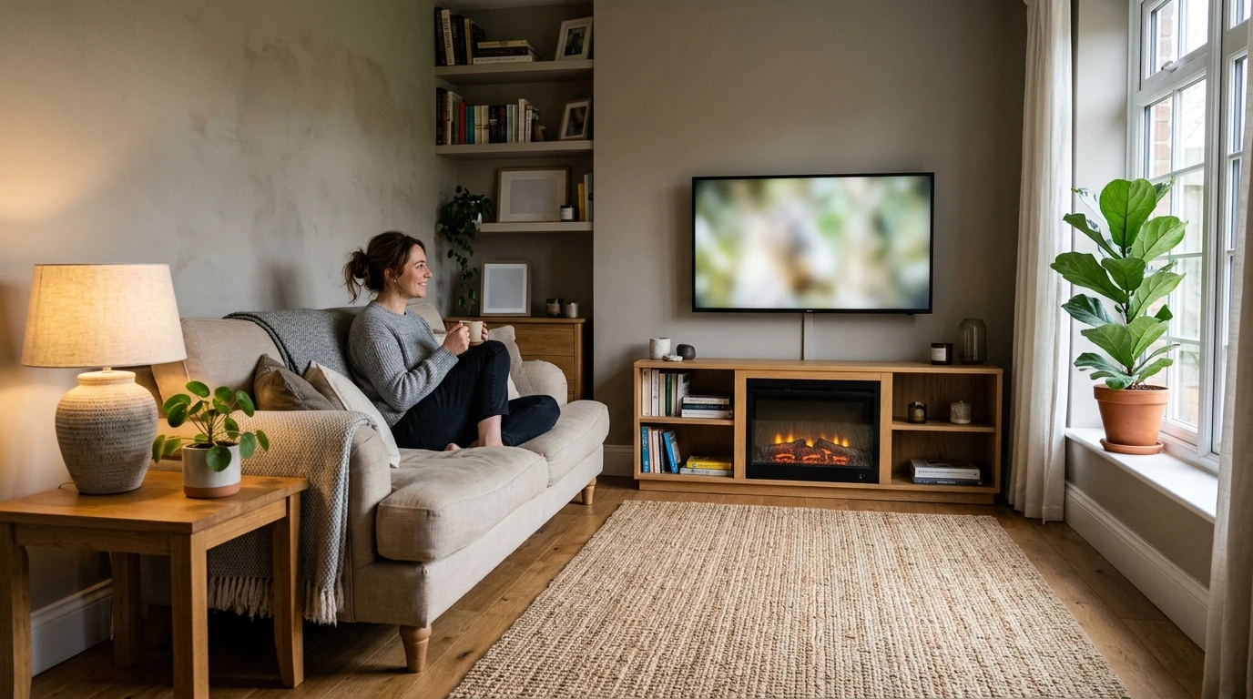Can You Get a TV Stand With a Fireplace? What to Check