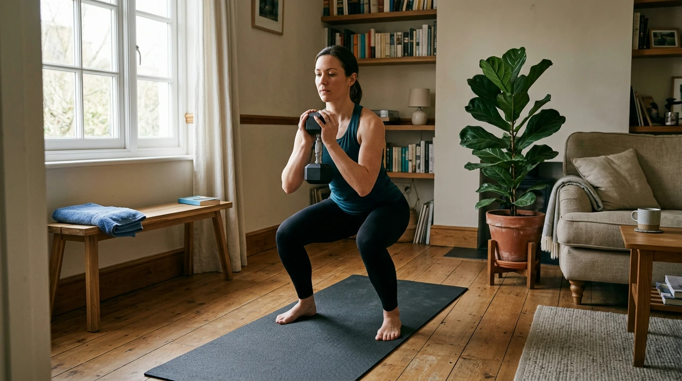 At-Home Dumbbell Strength Plan: 3 Days a Week