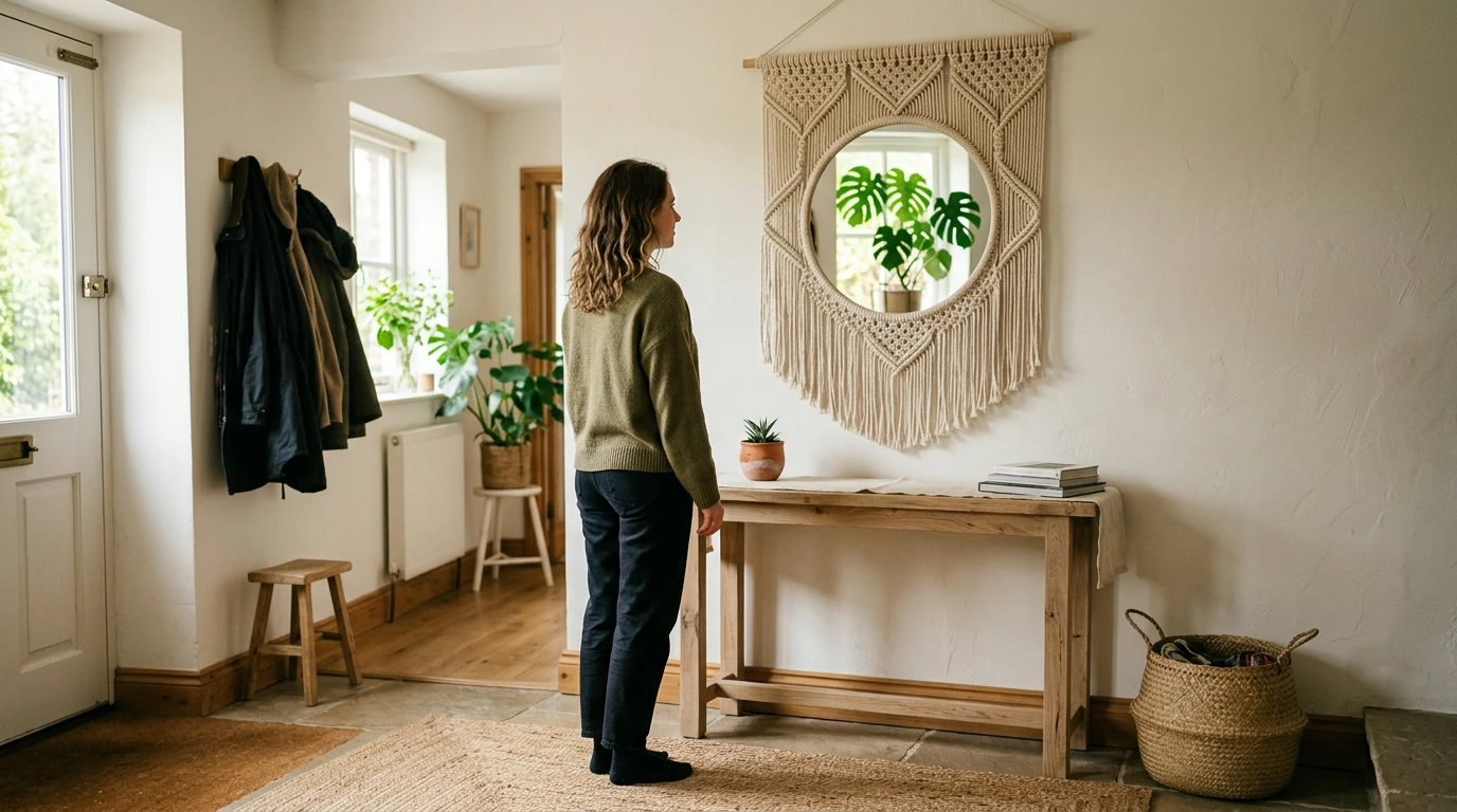 Handmade Macrame Mirror: Boho Wall Styling Ideas